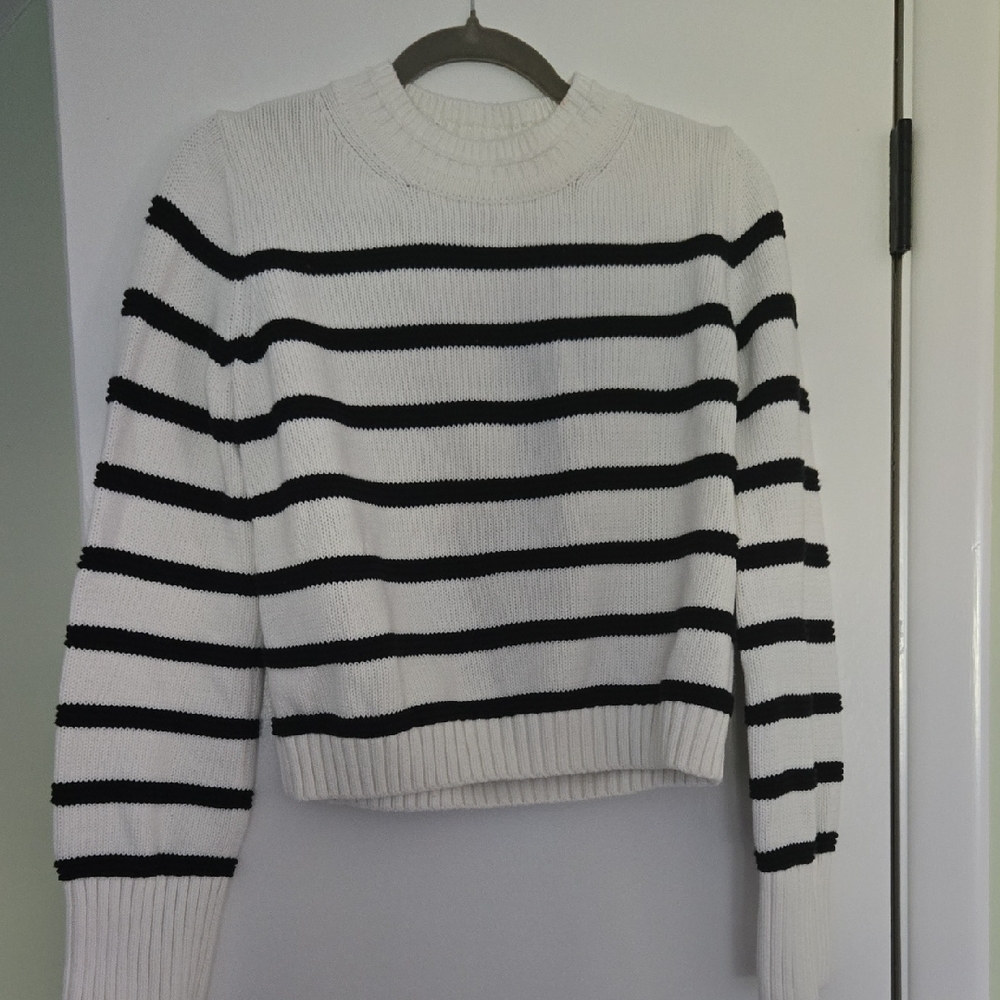 La Ligne Jill Striped Crew Neck Sweater